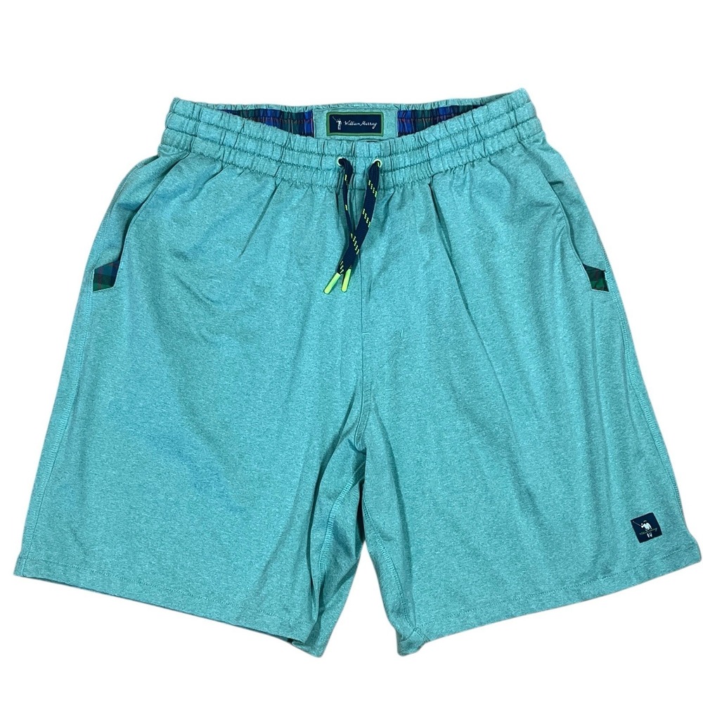 William‎ Murray Lazy Boy Shorts Mens M Light Green Stretch Wicking Drawstring